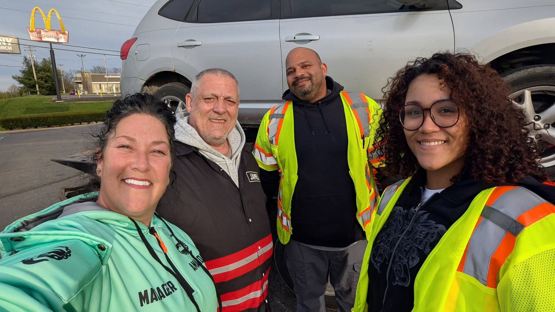 The Wright & Bell Towing and Recovery team